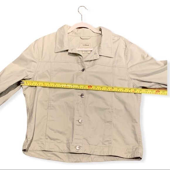 LL Bean Khaki Cotton Jacket - Picture 7 of 7
